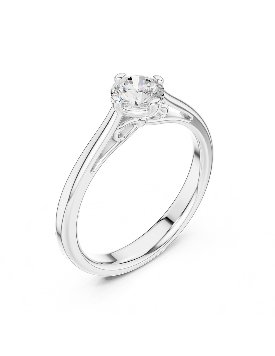 Anillo de compromiso de oro 18 K 2