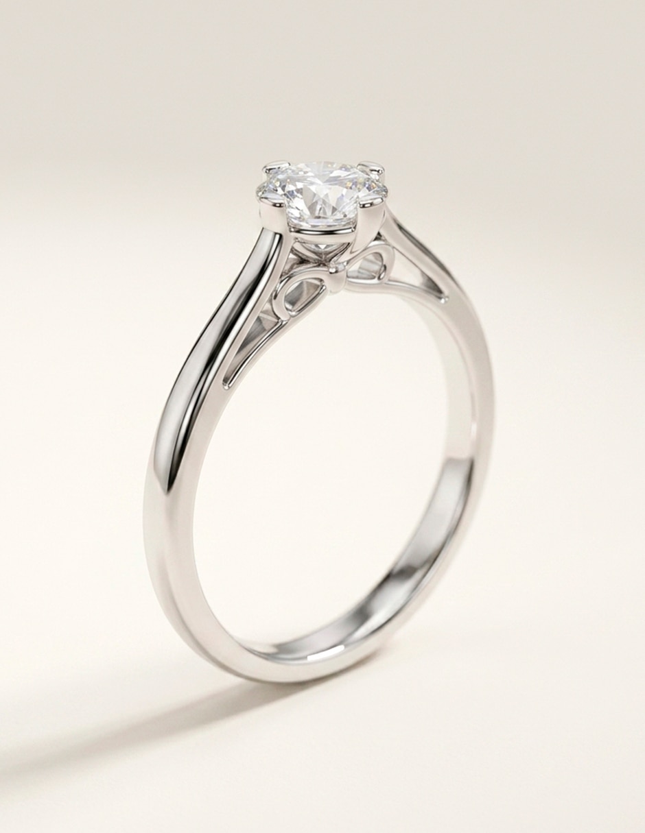 Anillo de compromiso de oro 18 K 7