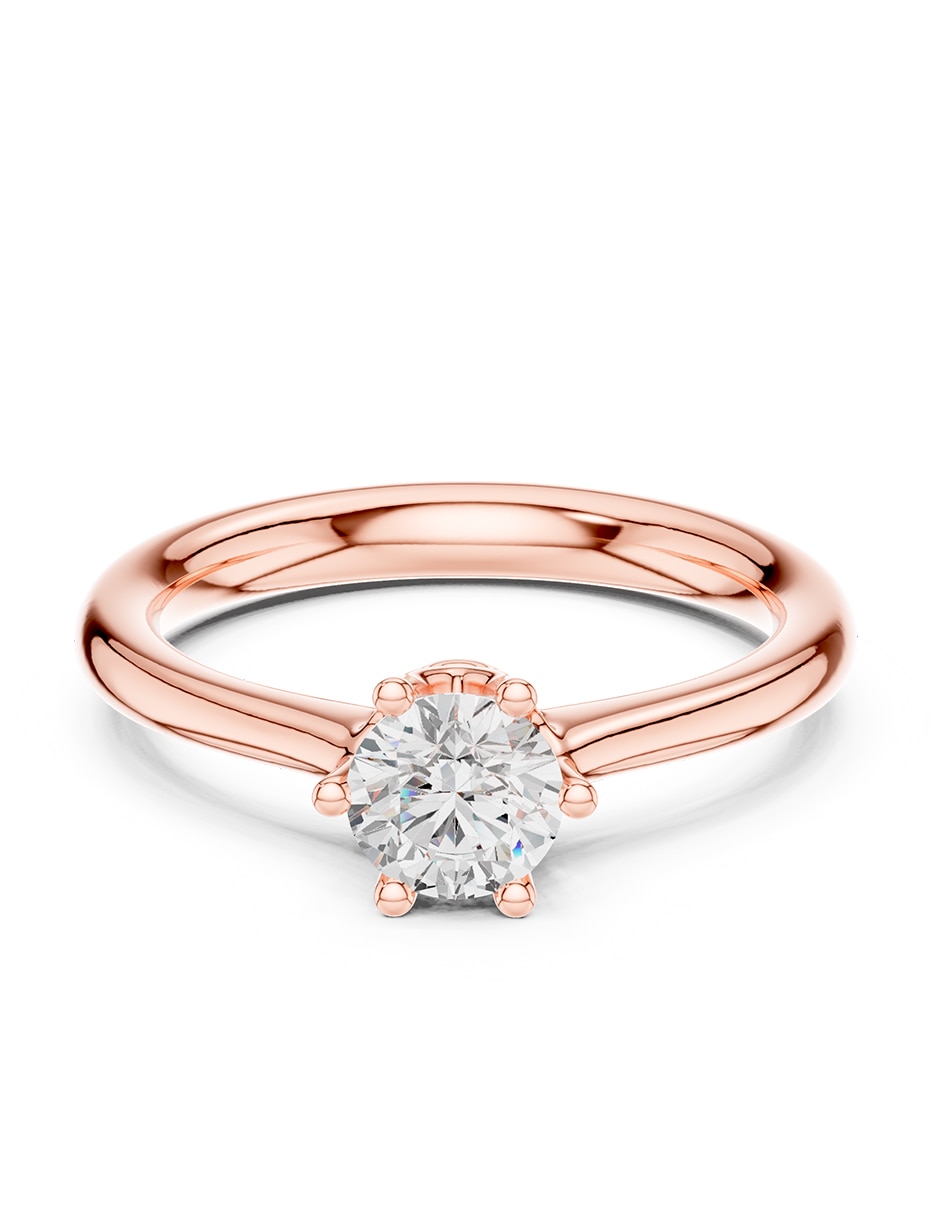 Anillo de compromiso de oro 9 k Zirconia cúbica Anillo de compromiso de oro 9 k Zirconia cúbica