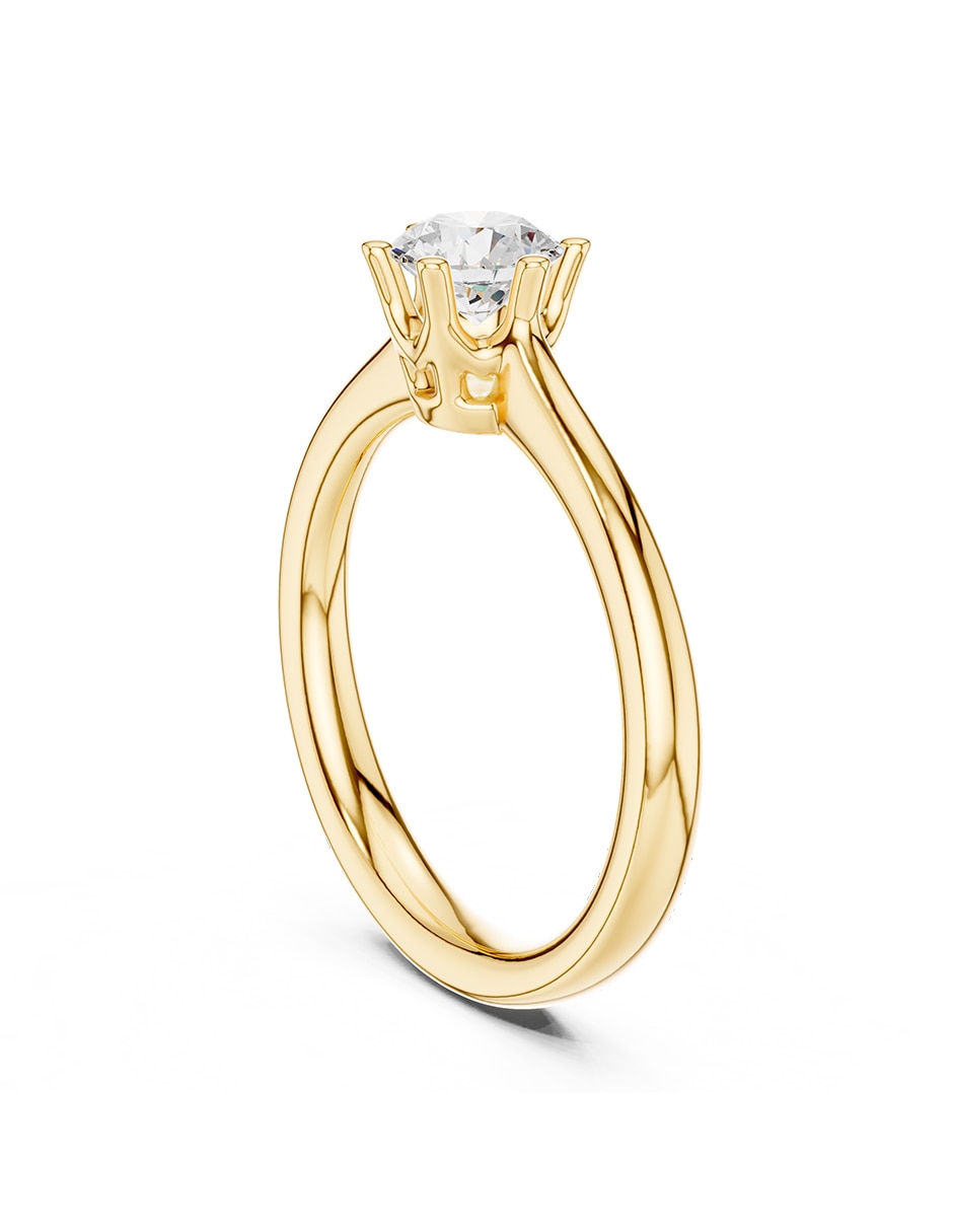 Anillo de compromiso de oro 18 k Amore Mio Zirconia cúbica