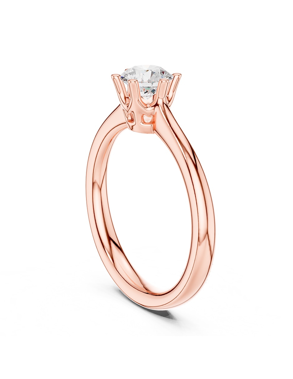 Anillo de compromiso de oro 18 K 3