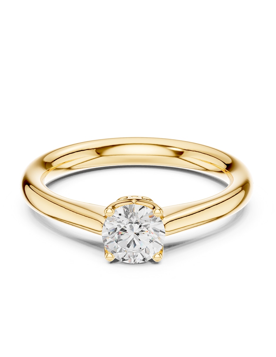 Anillo de compromiso de oro 18 k zirconia cúbica Anillo de compromiso de oro 18 k zirconia cúbica