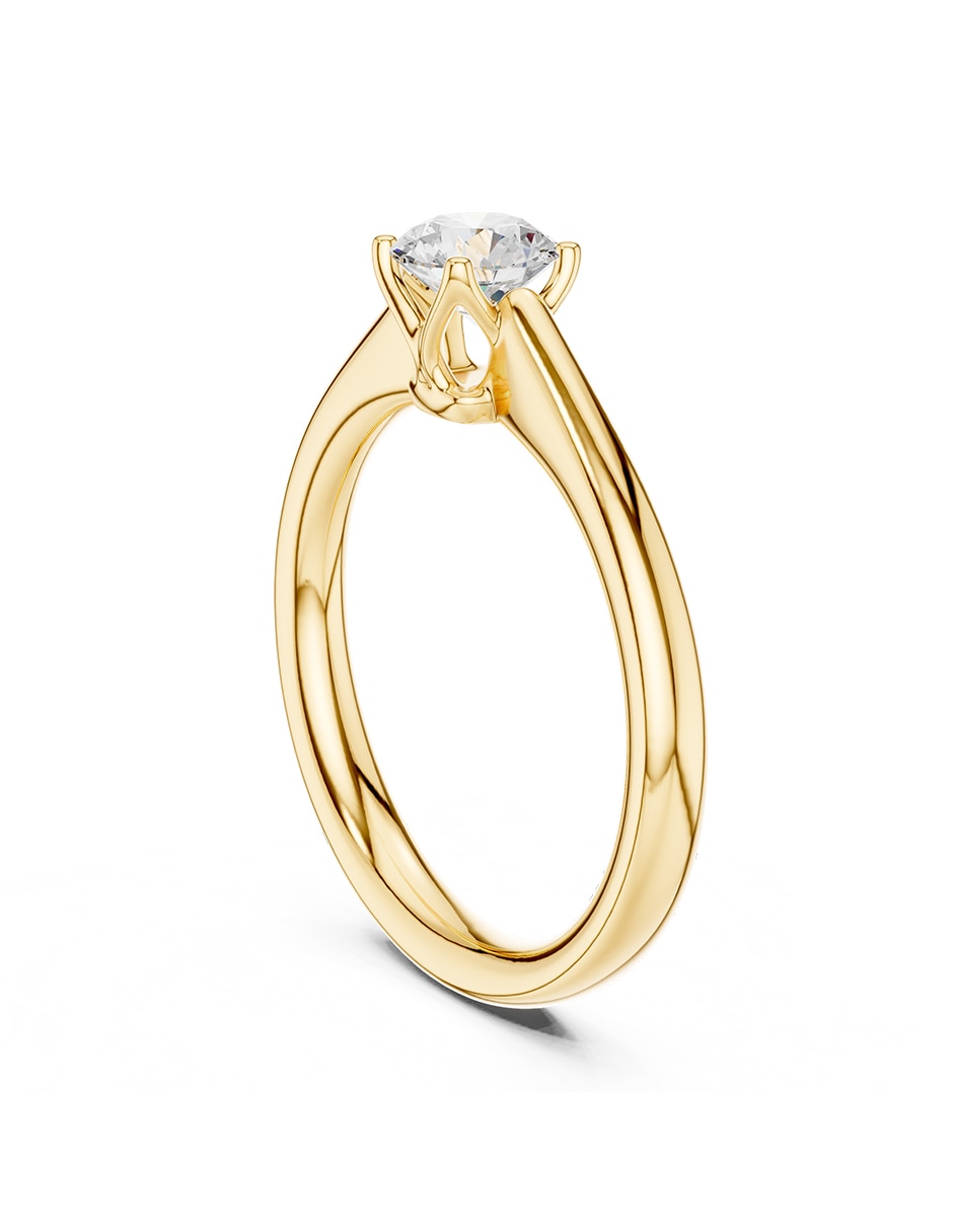 Anillo de compromiso de oro 18 k Amore Mio zirconia cúbica