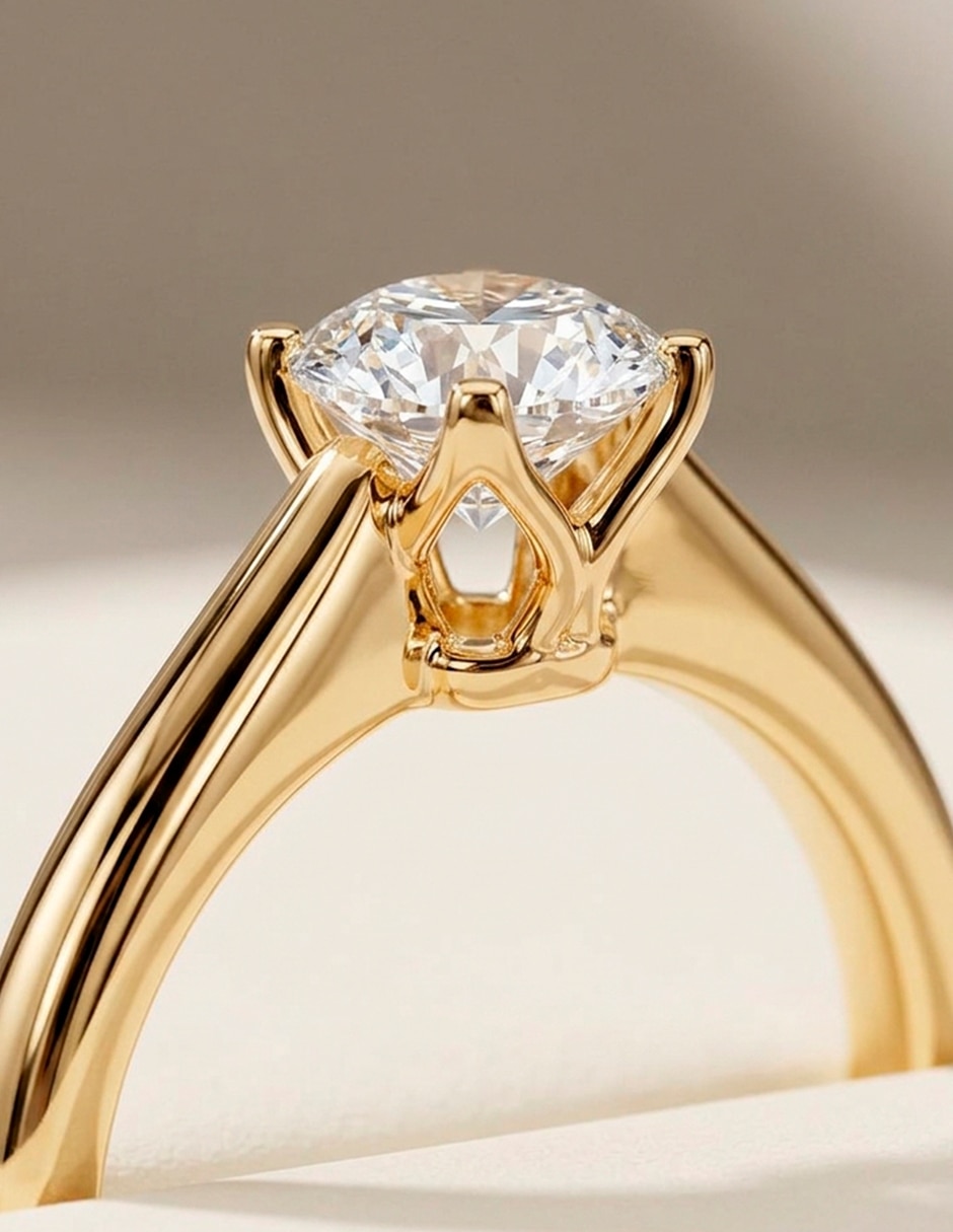 Anillo de compromiso de oro 18 k Amore Mio zirconia cúbica