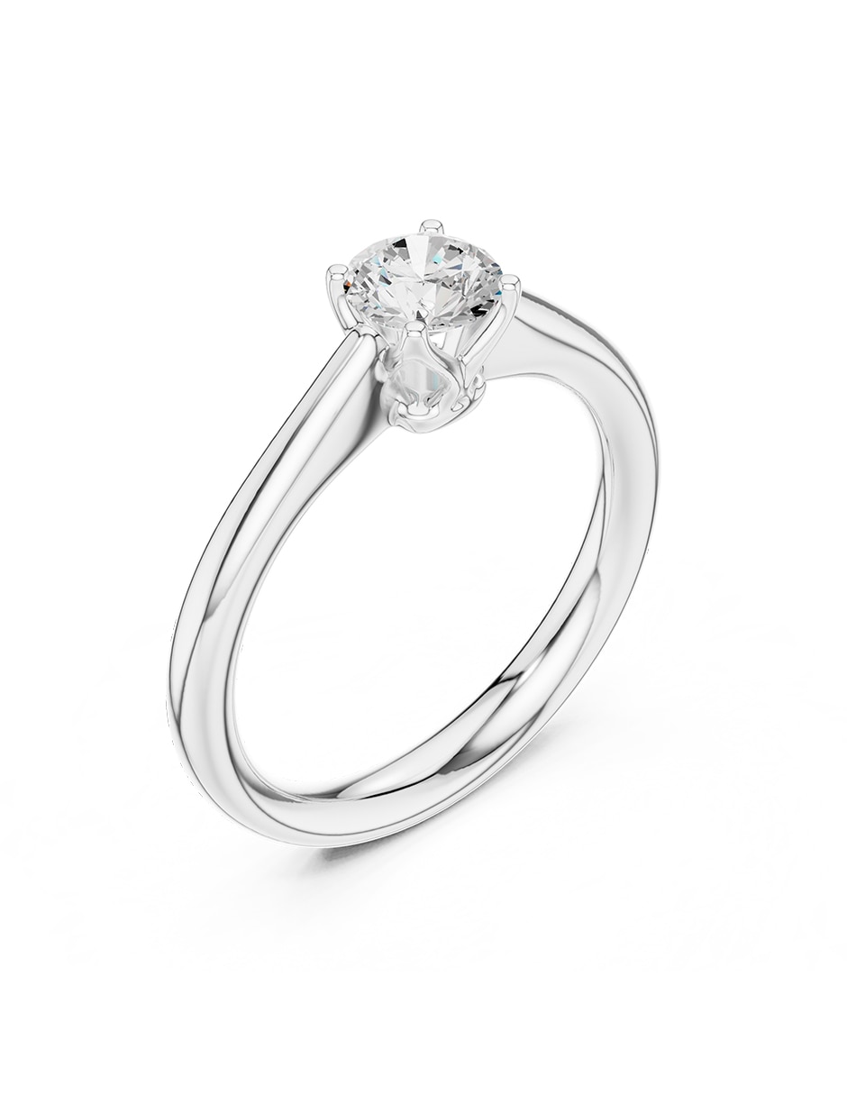 Anillo de compromiso de oro 14 K 2