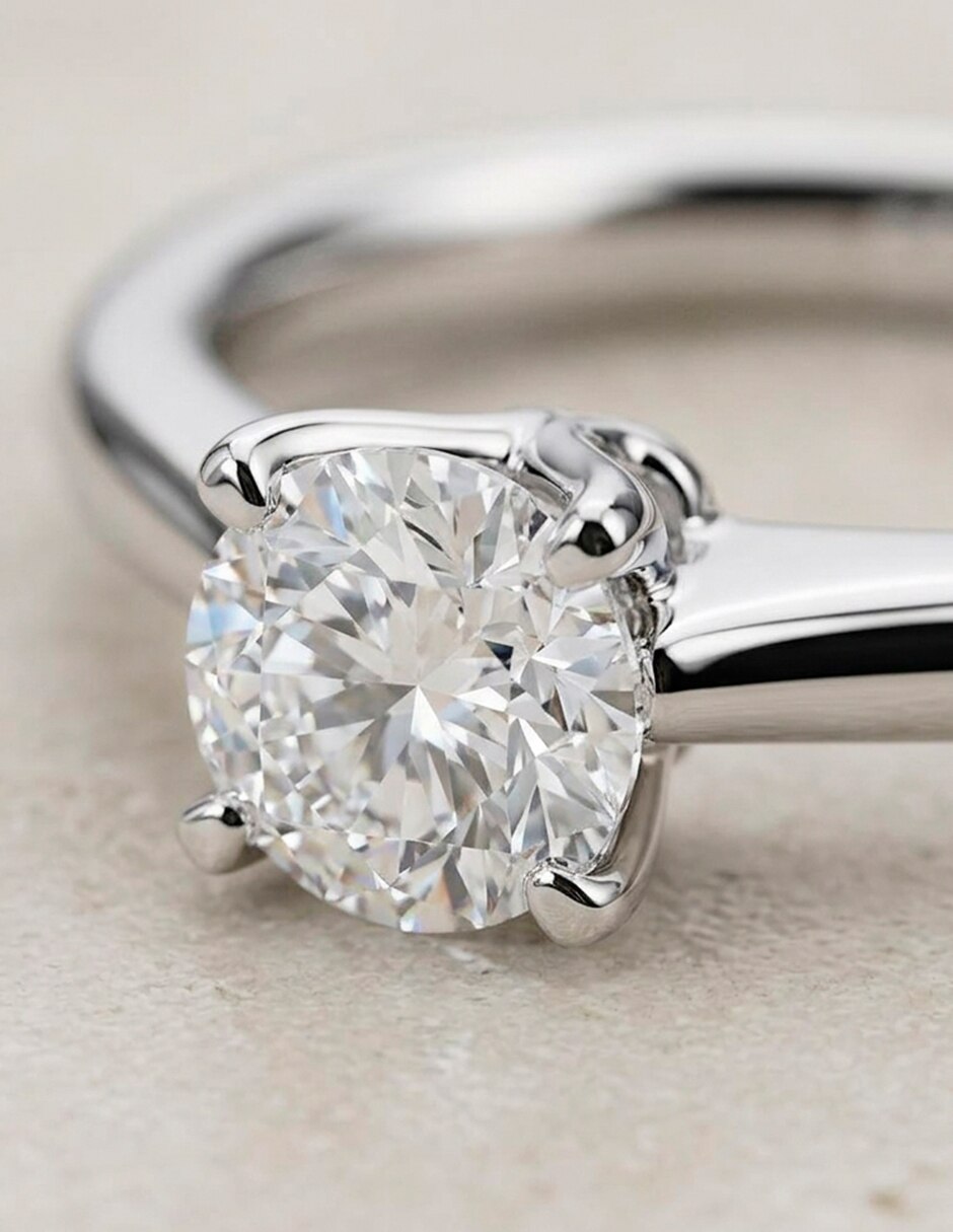 Anillo de compromiso de oro 18 K 7