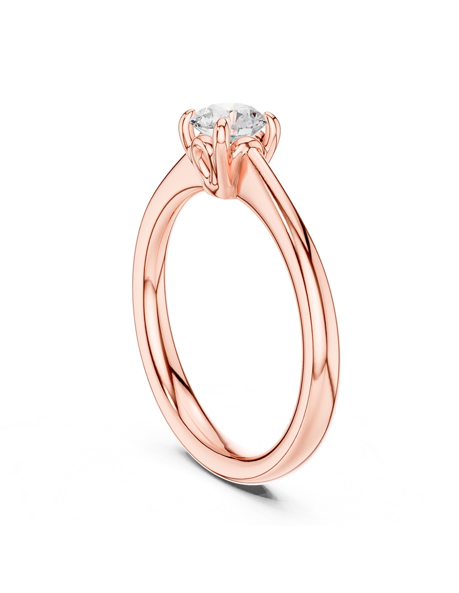 Anillo de compromiso de oro 18 K 5