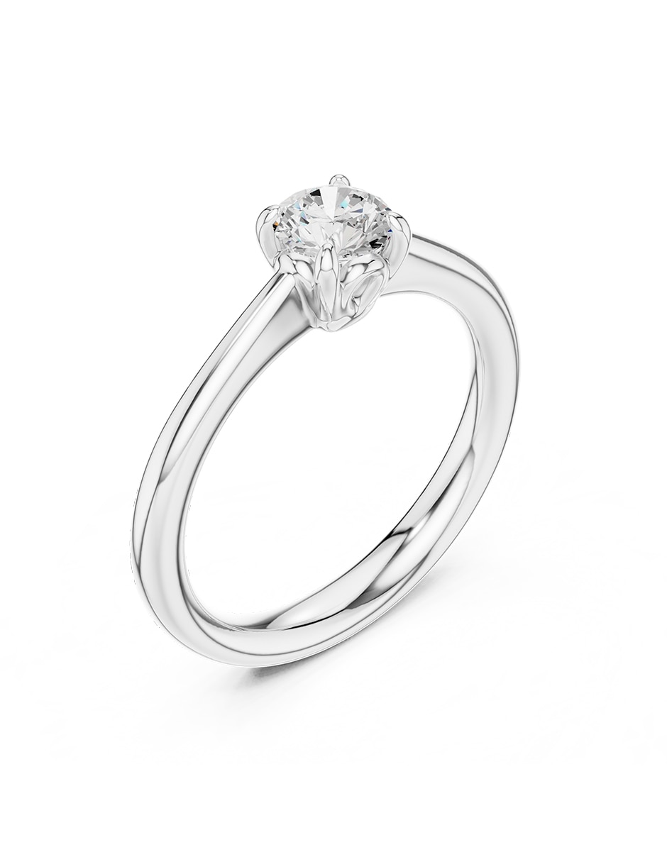 Anillo de compromiso de oro 9 K 2