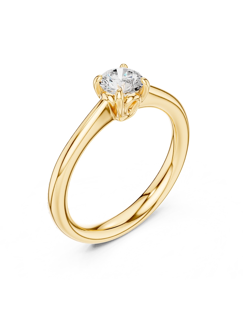 Anillo de compromiso de oro 9 K 2