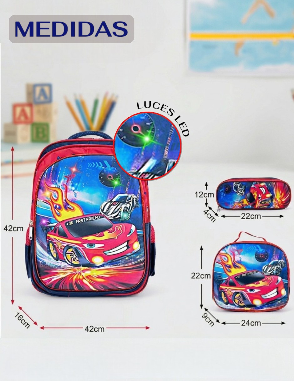 Set mochila escolar Cm-Top para niño