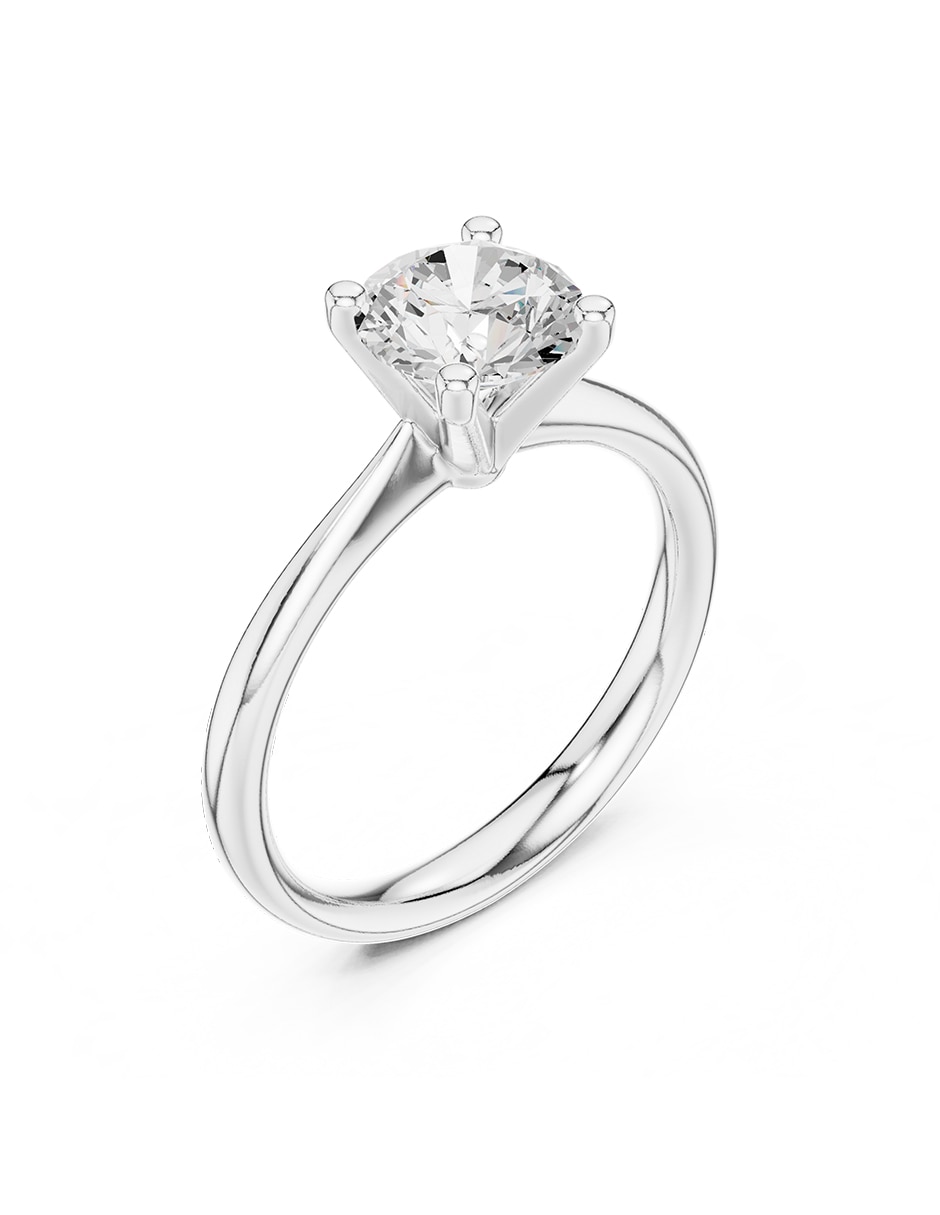 Anillo de compromiso de oro 9 K 2
