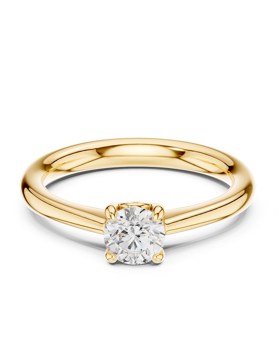 Anillo de compromiso de oro 14 K