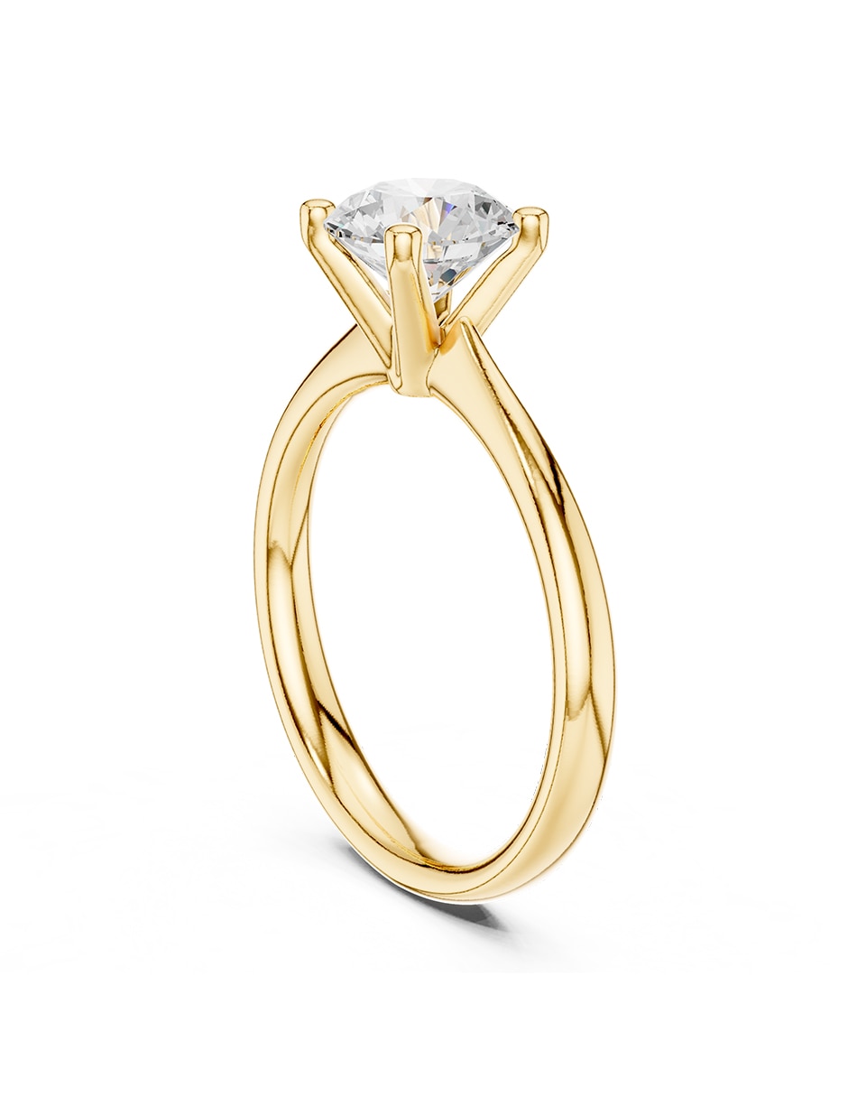 Anillo de compromiso de oro 9 K 3