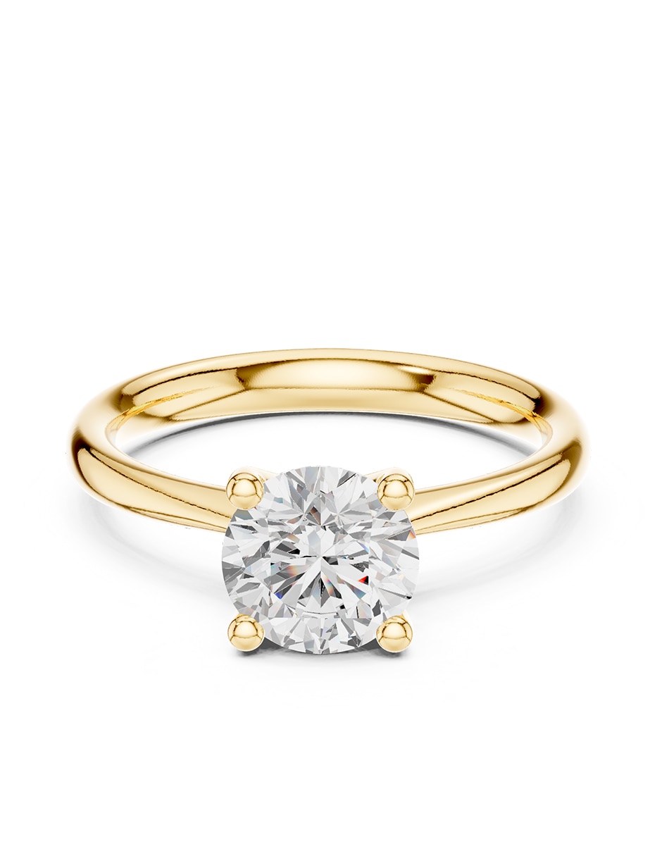 Anillo de compromiso de oro 14 K