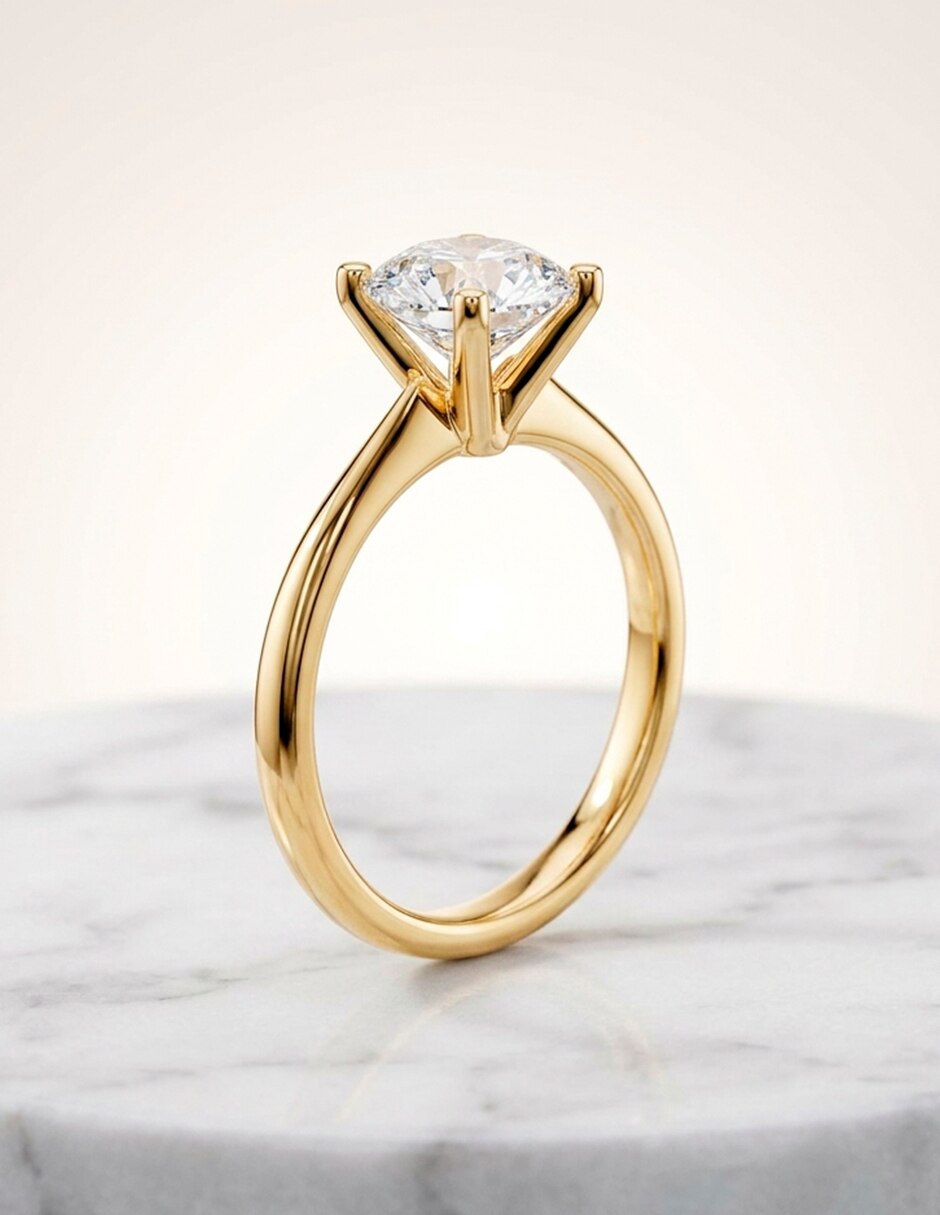 Anillo de compromiso de 18 K 7