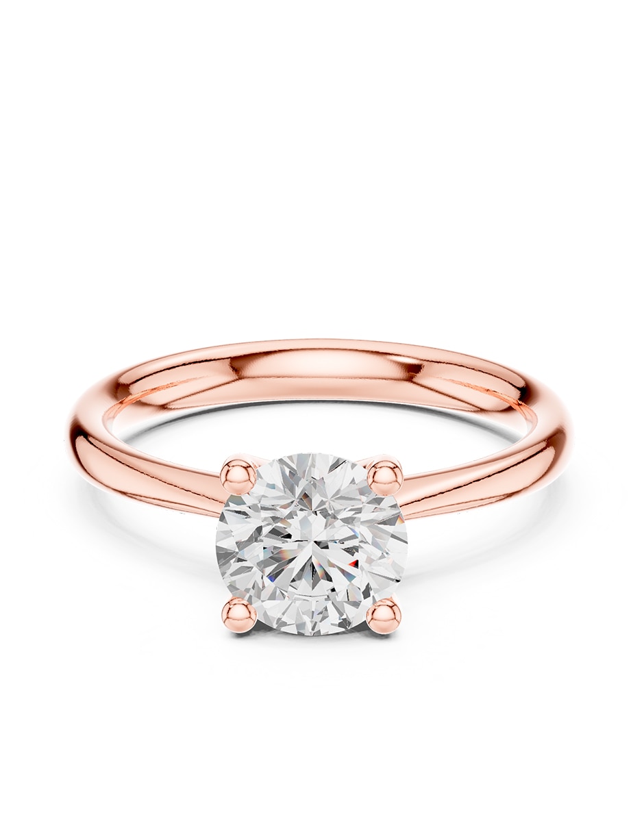 Anillo de compromiso de oro 18 k