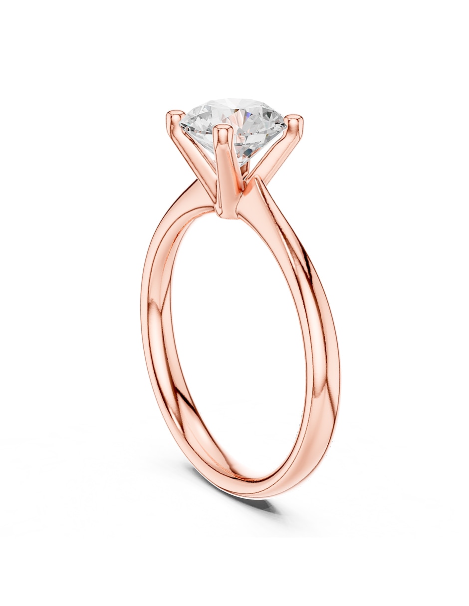 Anillo de compromiso de oro 18 k 4
