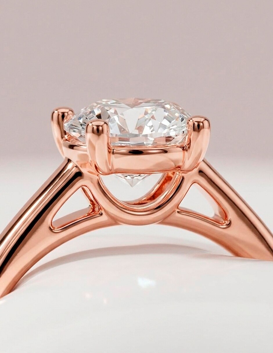 Anillo de compromiso de oro 18 k 6