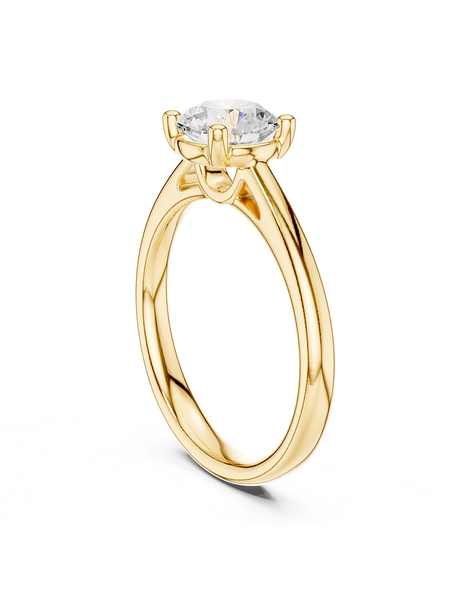 Anillo de compromiso de oro 9 k 5