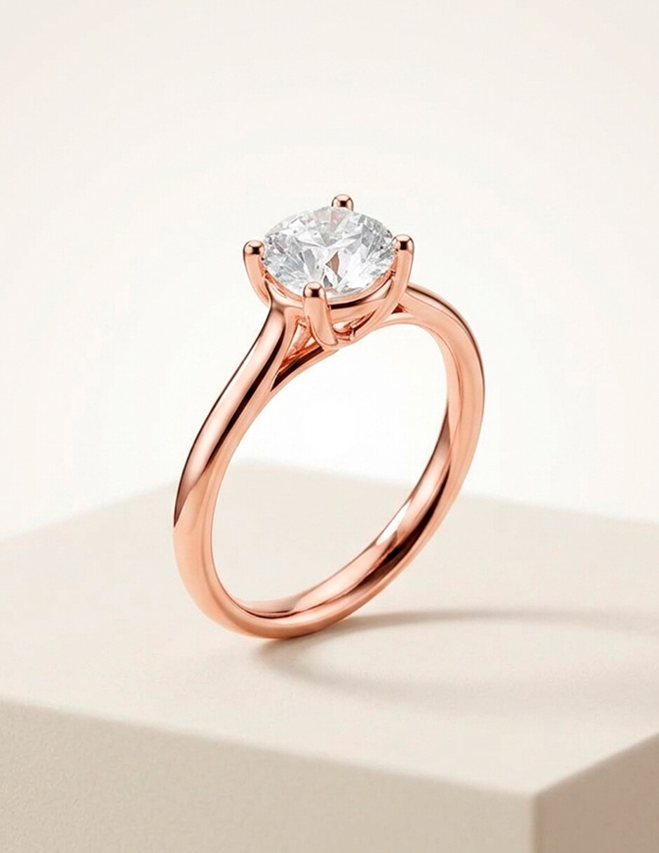 Anillo de compromiso de oro 18 k 7