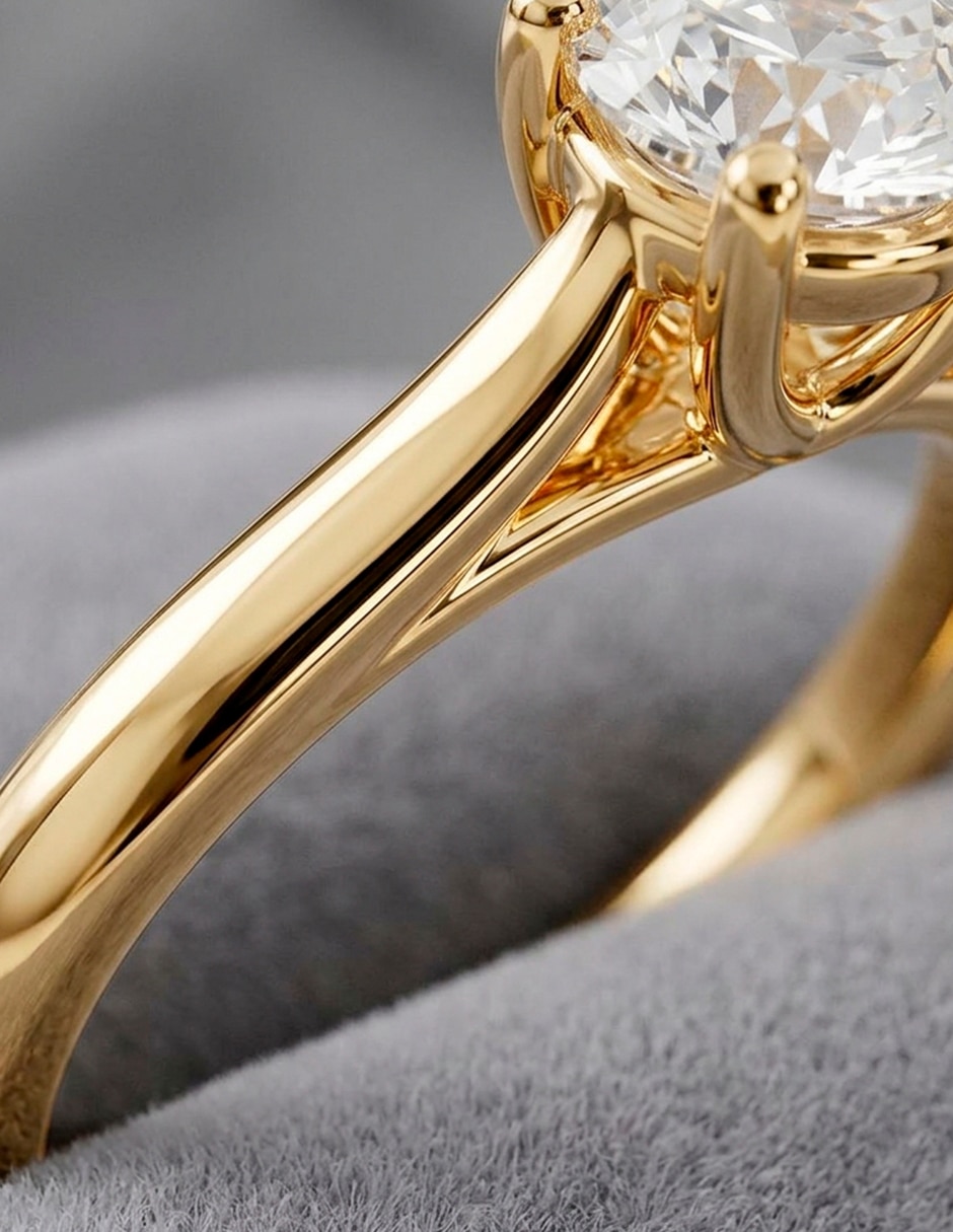 Anillo de compromiso de oro 18 k 7