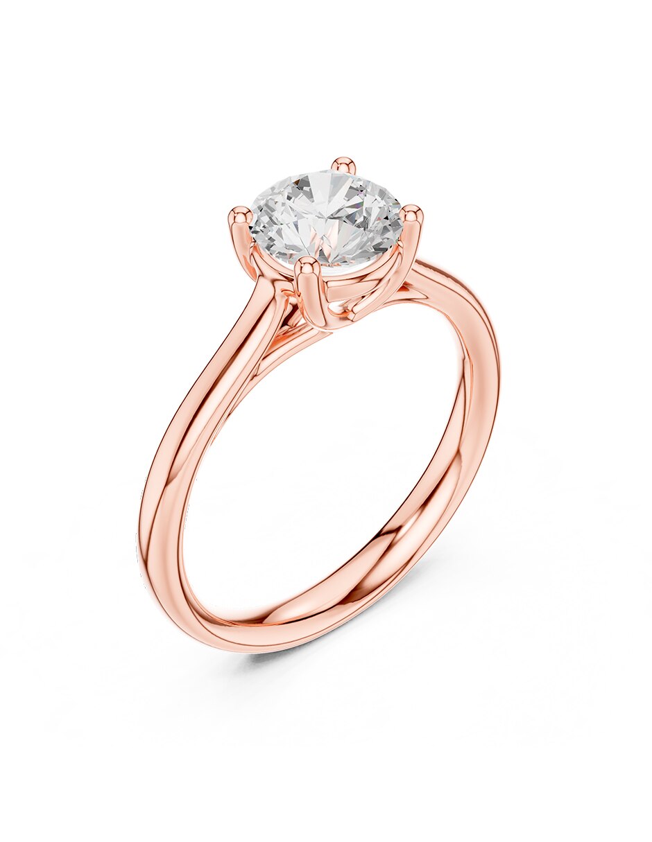 Anillo de compromiso de oro 18 k 2