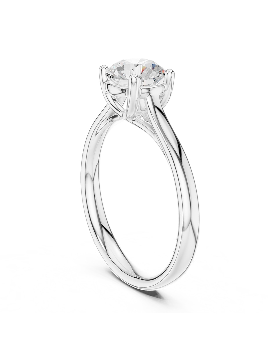 Anillo de compromiso de oro 14 k 3