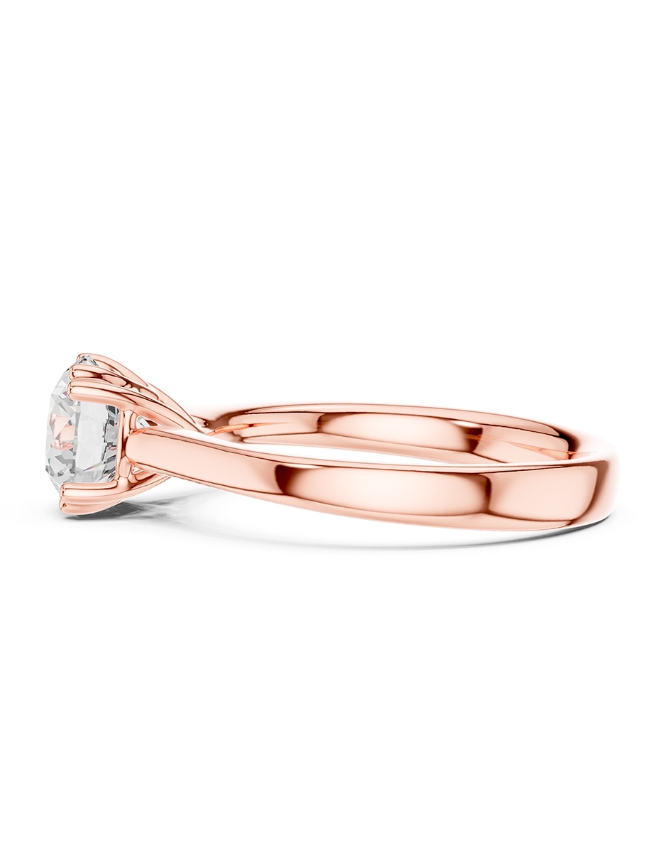 Anillo de compromiso de oro 9 k zirconia cúbica 5