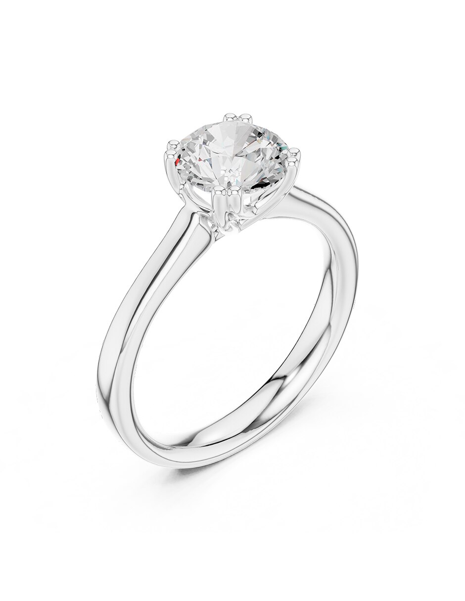 Anillo de compromiso de oro 18 k 2