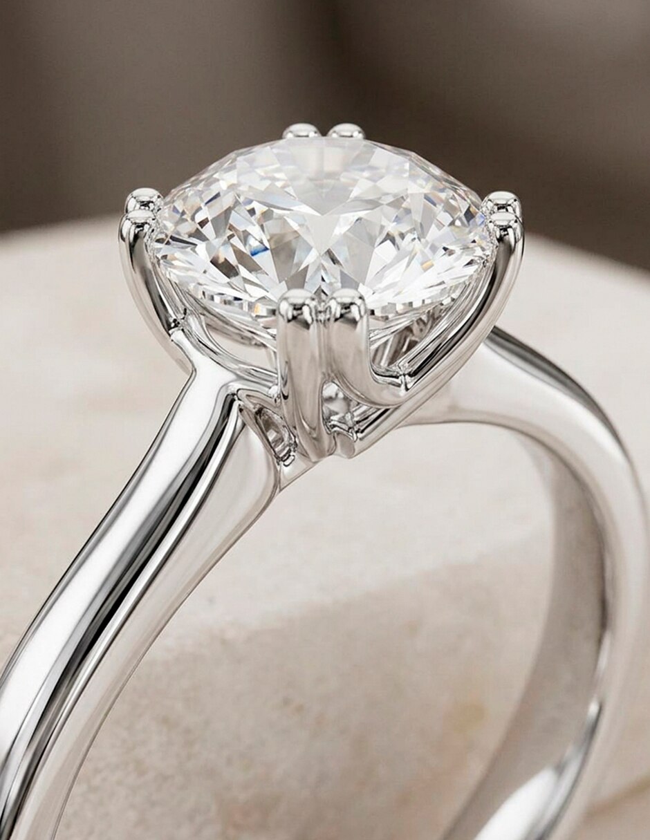 Anillo de compromiso de oro 18 k 7