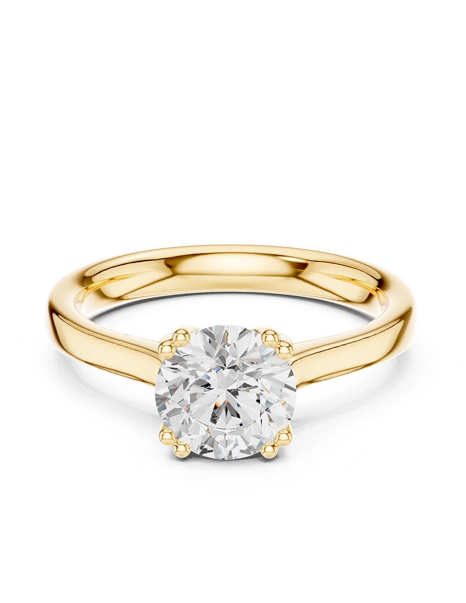Anillo de compromiso de oro 14 k