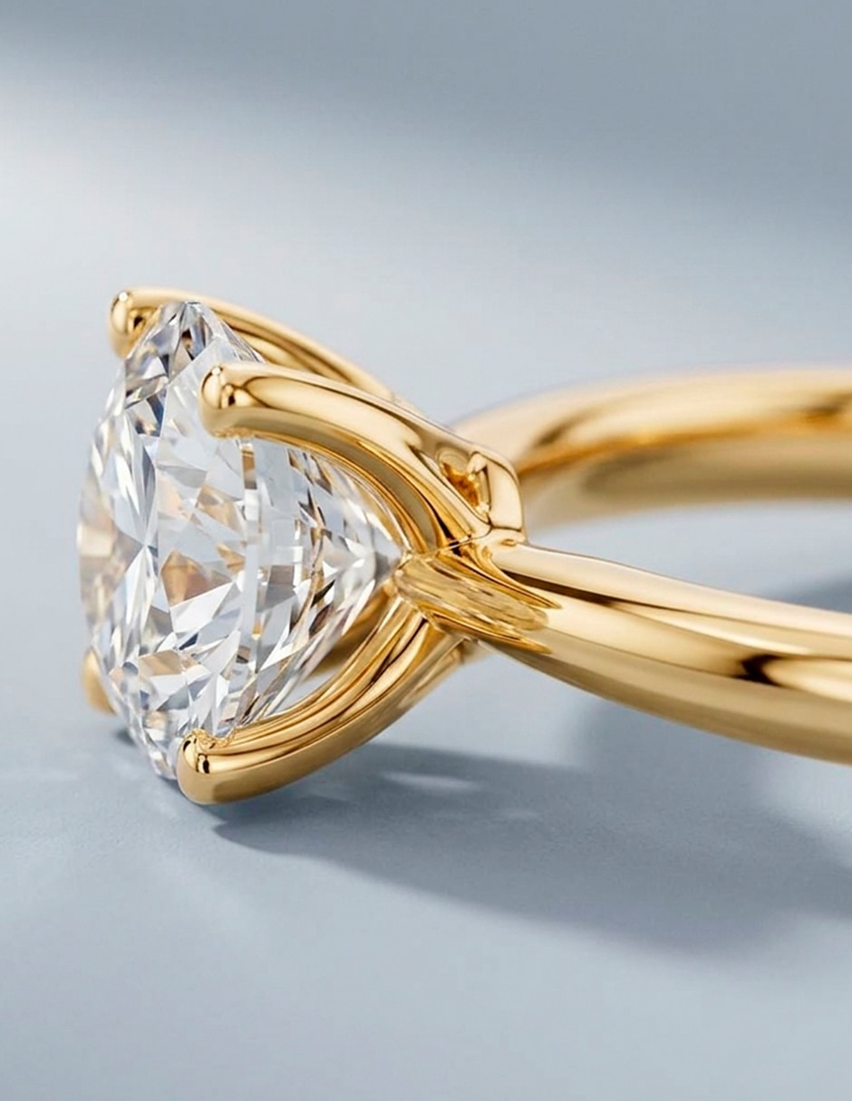 Anillo de compromiso de oro 18 K Amore Mio