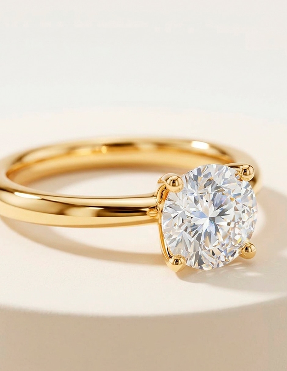 Anillo de compromiso de oro 18 K Amore Mio