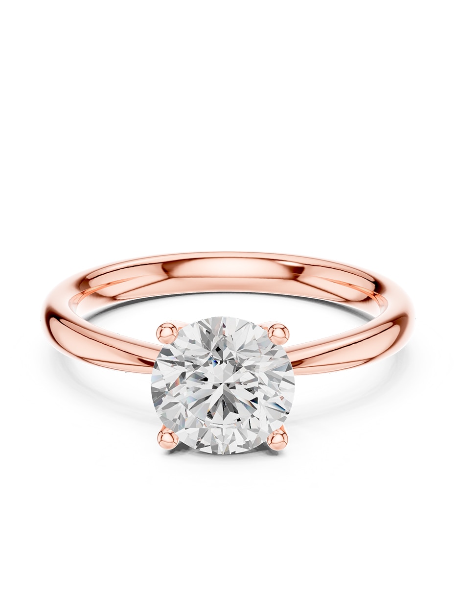 Anillo de compromiso de oro 9 K 1