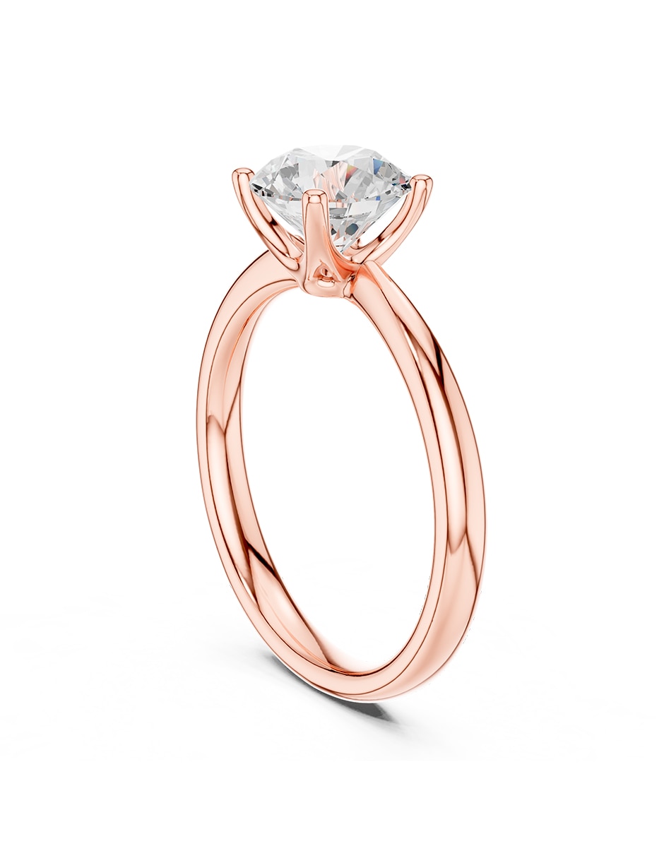 Anillo de compromiso de oro 9 K 3