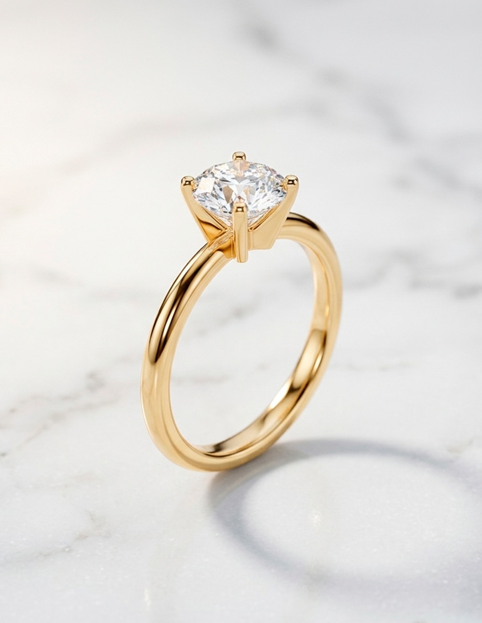 Anillo de compromiso de oro 9 k Amore Mio