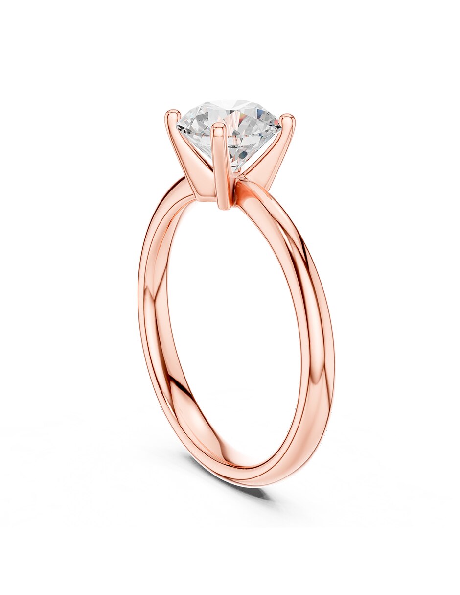 Anillo de compromiso de oro 9 k 3