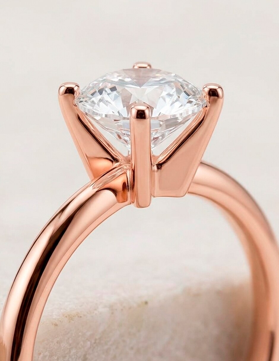 Anillo de compromiso de oro 9 k 9