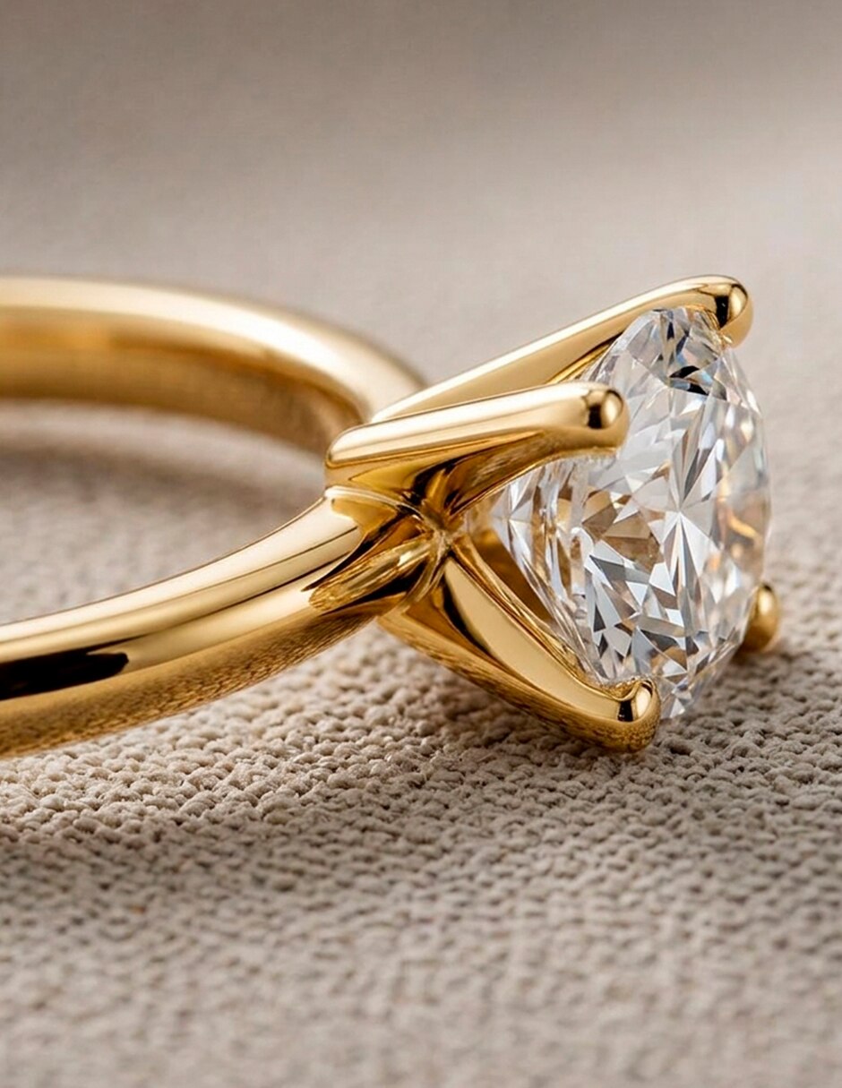 Anillo de compromiso de oro 18 k Amore Mio