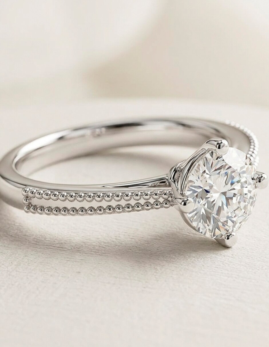 Anillo de compromiso de oro 9 k 9