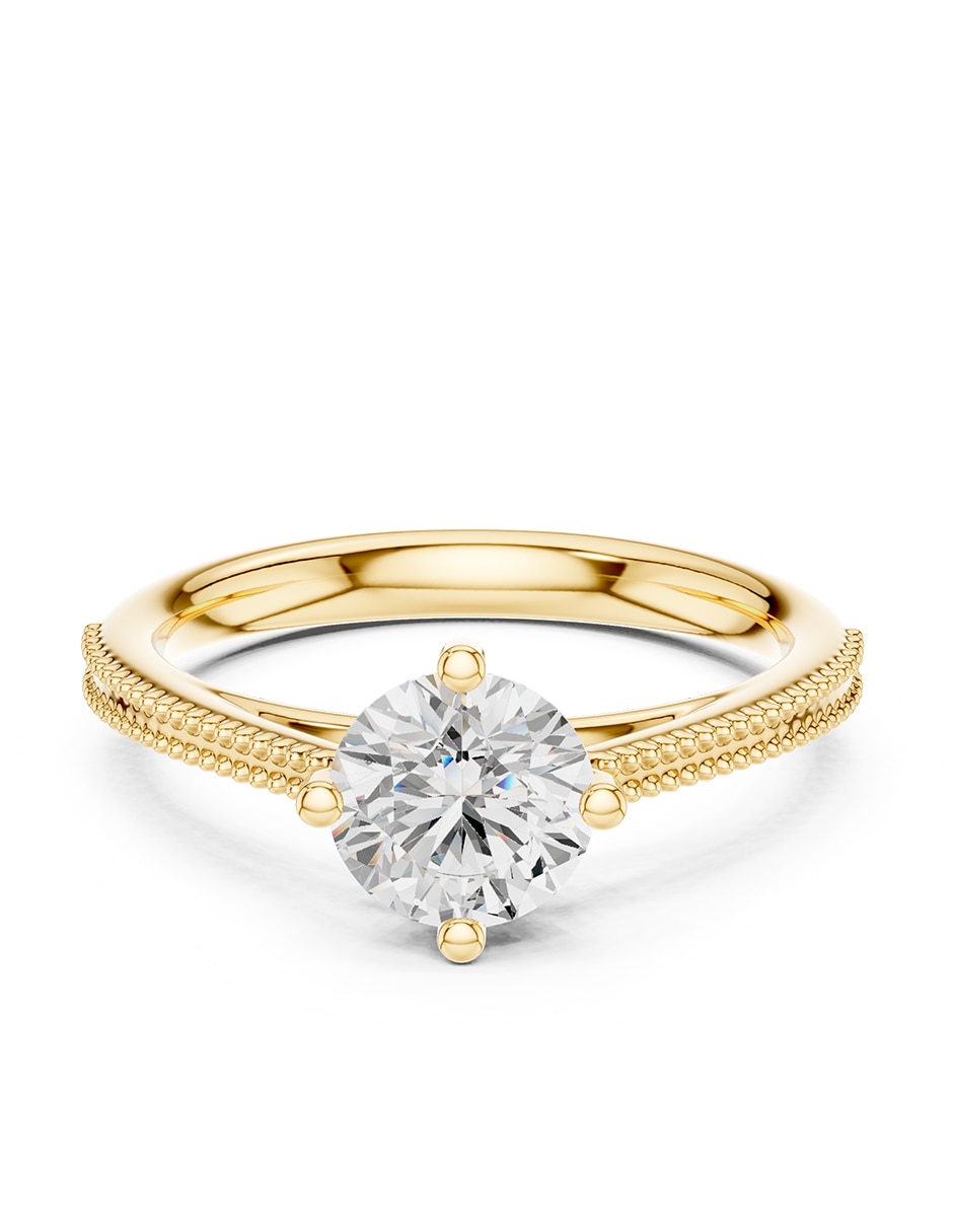Anillo de compromiso de Oro 9 k Amore Mio! Zirconia cúbica