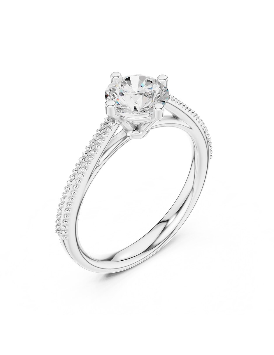 Anillo de compromiso de oro 14 k 2