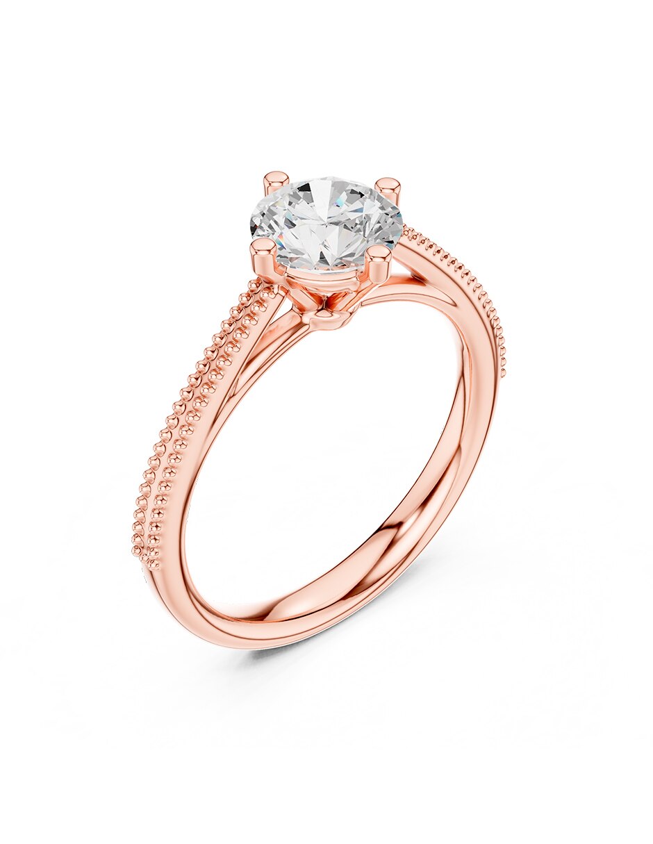 Anillo de compromiso de oro 14 k 2