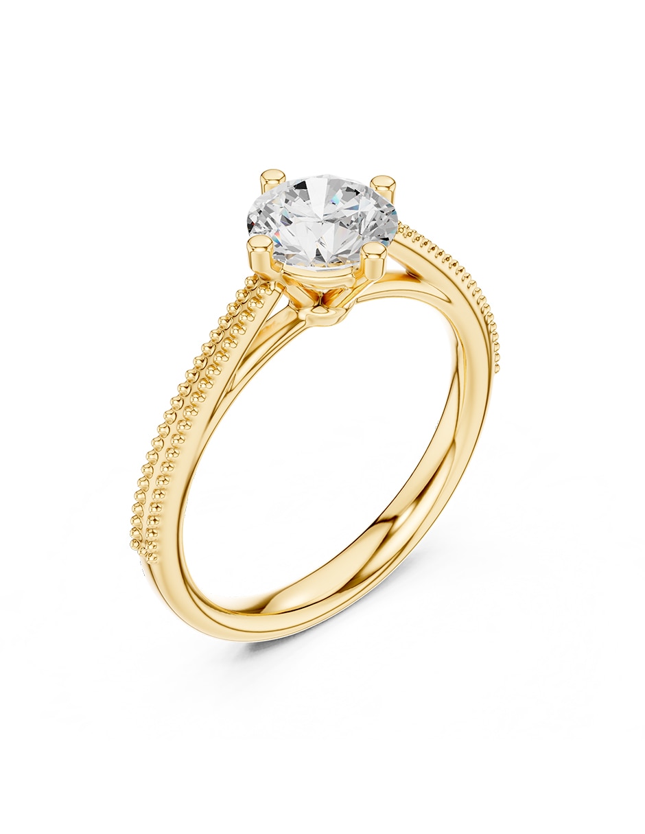Anillo de compromiso de oro 18 k Amore Mio
