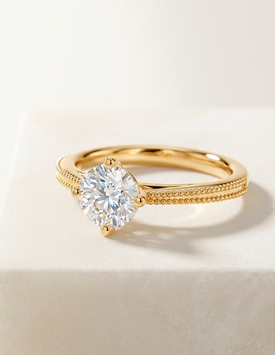 Anillo de compromiso de oro 9 k Amore Mio