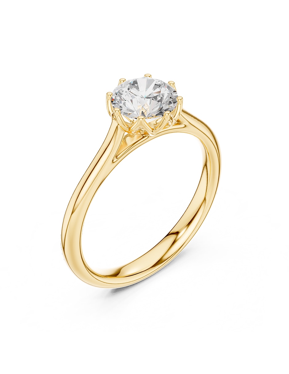 Anillo de compromiso de oro 14 k Amore Mio