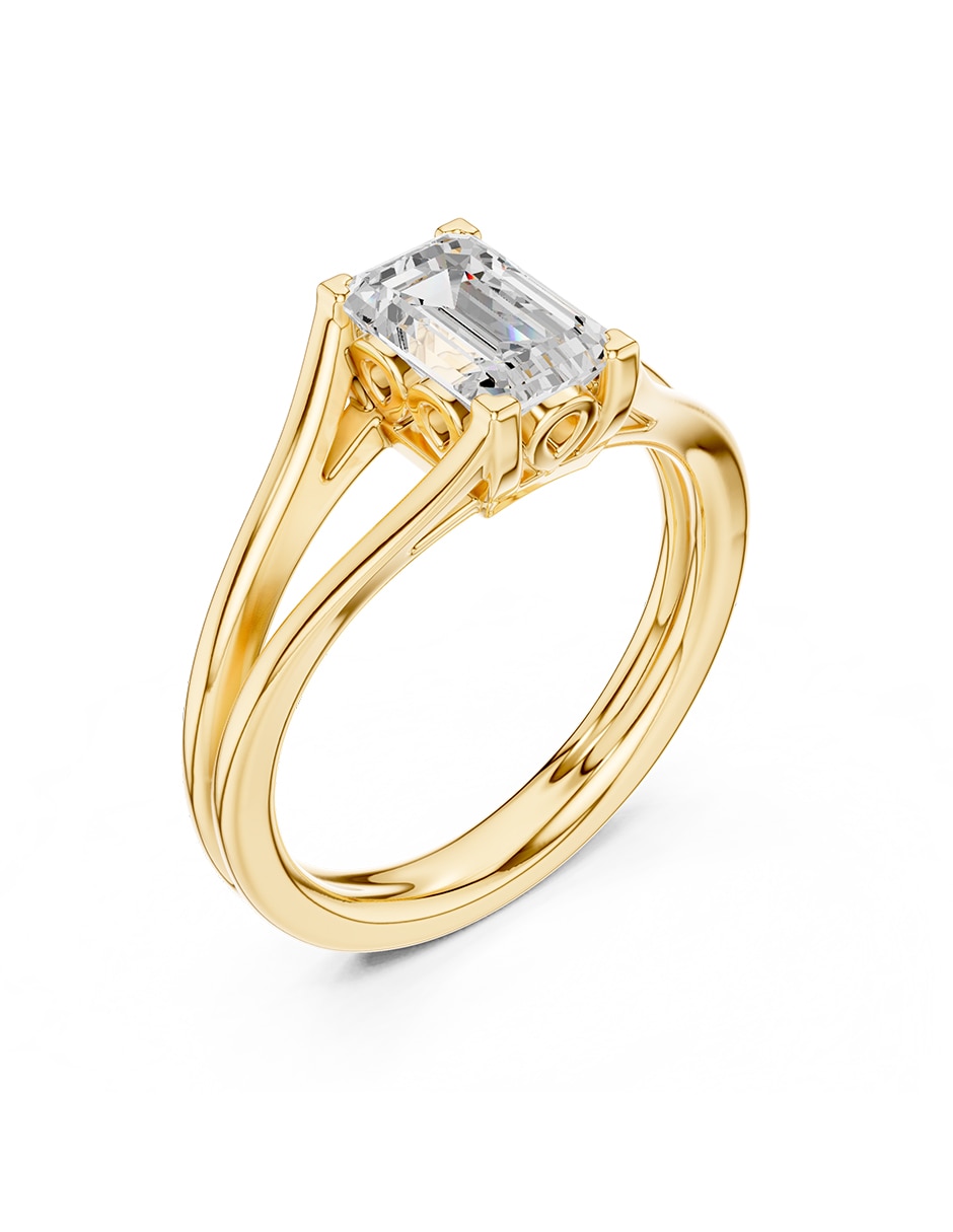 Anillo de compromiso de Oro 9 k AMORE MIO Amore Mio! Diamante de laboratorio