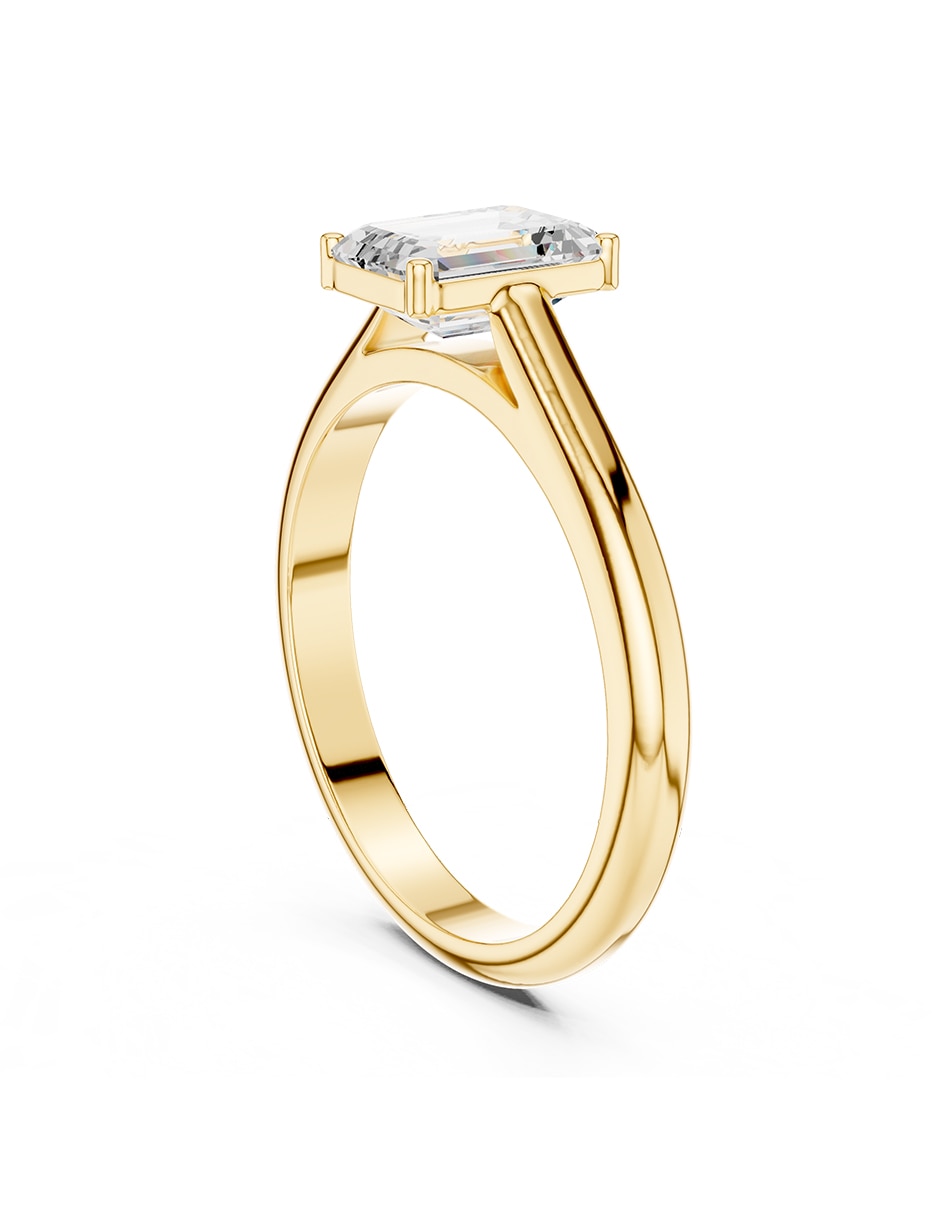 Anillo de compromiso de oro 9 K Amore mio diamante de laboratorio