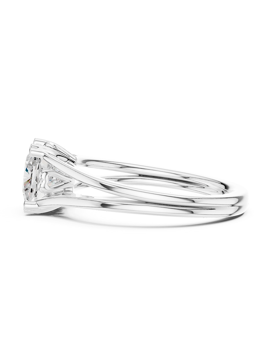 Anillo de compromiso de oro 18 K diamante de laboratorio 5