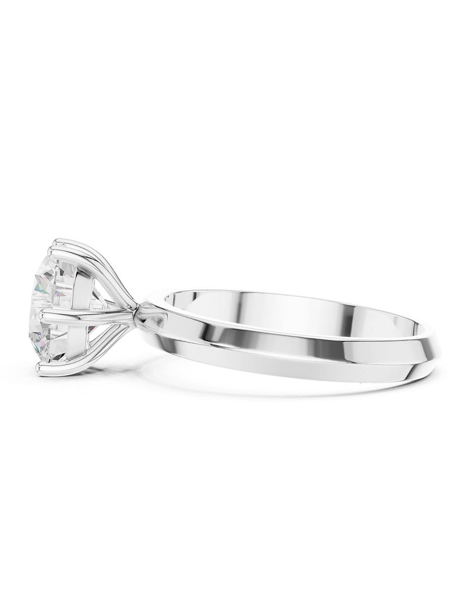 Anillo de compromiso de Oro 18 K Zirconia cúbica 5